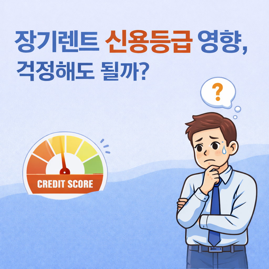장기렌트 신용등급 영향, 걱정해도 될까?